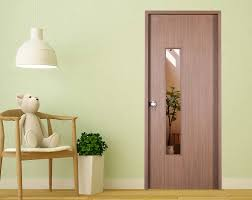 ABS Door - Light Wood with Glass