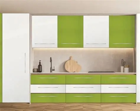 Lime Breeze Modern Kitchen