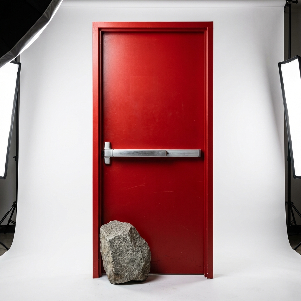 Red Industrial Steel Door