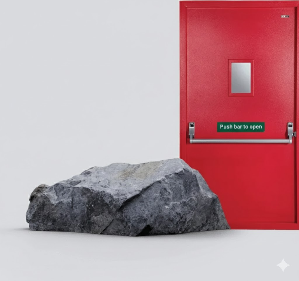 Red Industrial Steel Door